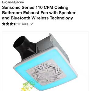 Brand new in box Bluetooth bathroom exhaust fan